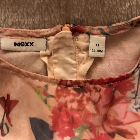 MEXX floral chiffon layered dress for little girls - Picture 2 of 4